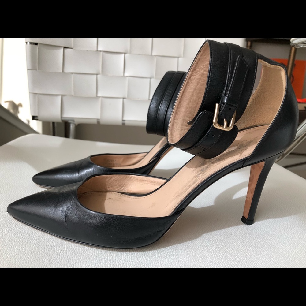 J. Crew low heeled pumps with ankle straps
